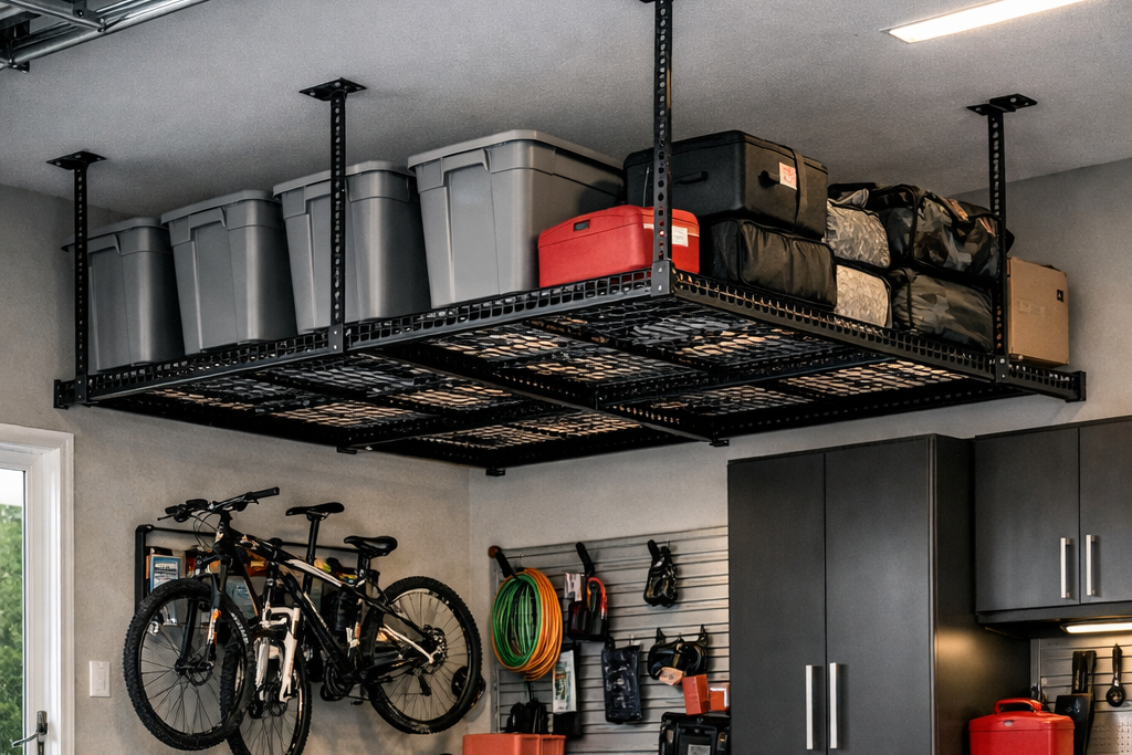 overhead storage racks